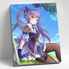 Картина по номерам 30 х 40 см "Геншин" "Кэ Цин" 29 цветов Molly