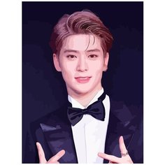 Картина по номерам на холсте музыка NCT (K POP, Марк, Ким Чону, Тэён, Лукас Вонг, Юта, Ten) - 7904 В 30x40