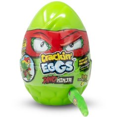 Мягкая игрушка в яйце, Динозавр, CrackinEggs, Ниндзя, 22 см, зелeный