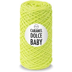 Шнур для вязания Caramel DOLCE Baby 2мм, Цвет: Лайм, 240м/140г, карамель дольче бэби