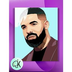 Картина по номерам на холсте Drake, 40 х 60 см КУЛЬТУРА ЦВЕТА