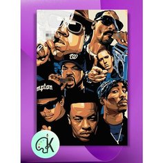 Картина по номерам на холсте Старая школа, 40 х 60 см КУЛЬТУРА ЦВЕТА