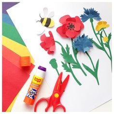 Бумага цветная двусторонняя Мульти-Пульти (16 листов, 16 цветов, А4) в папке (БЦо16-16дв_13974), 50шт.