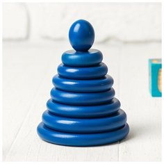 Пирамидка Синяя, 8 деталей Нет бренда