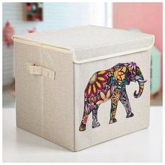 Короб для хранения Слон, 30х30х28,5 см Нет бренда