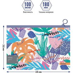 Папка-конверт на молнии Berlingo Fantasy (А4, 180мкм, пластик) с рисунком (ZBn_A4171), 12шт.