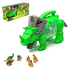 Набор игровой «Динозавр», 4 машины и фигурки Noname