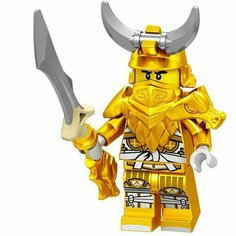 Фигурка Ninjago Ниндзяго, мастер Ву, повелитель золотого дракона, конструктор для мальчиков Нет бренда