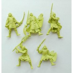 Высшие эльфы. Фигурки для настольных игр. Набор 5 солдатиков. Битвы Fantasy, Технолог. 54 мм