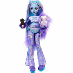 Кукла Монстер Хай Эбби Боминейбл с питомцем перевоплощение поколение G3 бейсик 2023, Monster High Basic Abbey Bominable generation 3