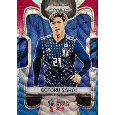 Коллекционная карточка Panini Prizm FIFA World Cup Russia 2018 #124 Gotoku Sakai - Red Blue Wave S0300