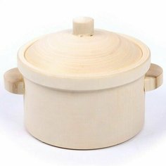Модель из дерева Кастрюля с крышкой Нет бренда