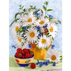Картина по номерам Цветочно-ягодный натюрморт 40х50 см АртТойс