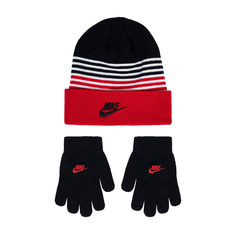 Детский набор: шапка и перчатки Nike Striped Beanie & Gloves Set