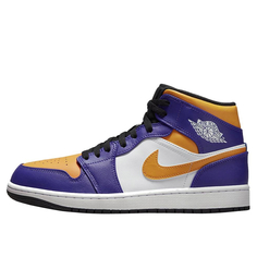 Мужские кроссовки Air Jordan 1 Mid Lakers