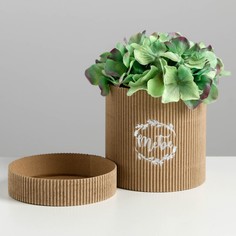 Шляпная коробка из микрогофры Дарите Счастье