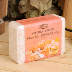 Соляной брикет из крымской розовой соли, 1,35 кг Добропаровъ