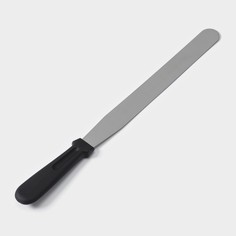 Лопатка-палетка с пластиковой ручкой, прямая, 38 см, рабочая часть 25 см, цвет черный No Brand