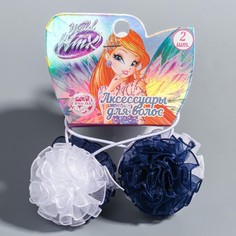 Набор 2 банта-резинки, винкс, с синими элементами, 4,5 см Winx