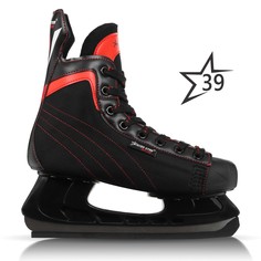 Коньки хоккейные winter star red line, р. 39