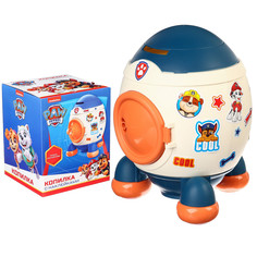 Копилка ракета с набором наклеек paw patrol