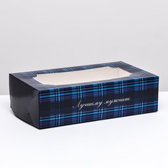 Коробка складная с окном под зефир No Brand