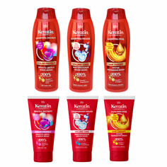 Маска-эксперт для волос keratin program Iris