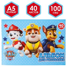 Альбом для рисования, а5, 40 листов, щенячий патруль PAW Patrol