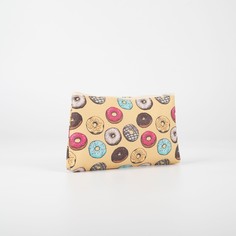 Косметичка на молнии, цвет бежевый/разноцветный No Brand