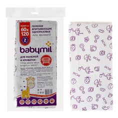 Пеленки впитывающие babymil, одноразовые, No Brand