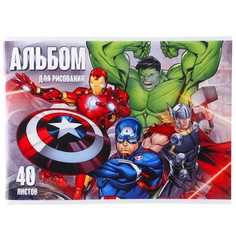 Альбом для рисования а4, 40 листов Marvel