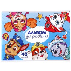 Альбом для рисования а4, 40 листов, щенячий патруль PAW Patrol