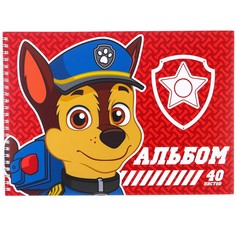Альбом для рисования на гребне, а4, 40 листов, щенячий патруль PAW Patrol