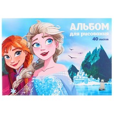 Альбом для рисования а4, 40 листов на склейке Disney