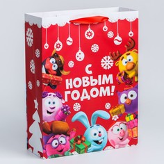 Пакет ламинированный вертикальный, 31 х 40 х 11 см Смешарики