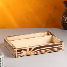 Кашпо деревянное 25.5×20×4.5 см Дарим красиво