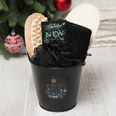 Набор подарочный этель winter magic полотенце 30х60см и аксс (4 предм)