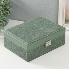 Шкатулка кожзам для украшений No Brand