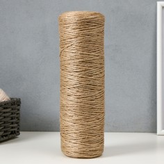Пряжа джутовая 100% джут 400м/600 гр, 3-х ниточная No Brand