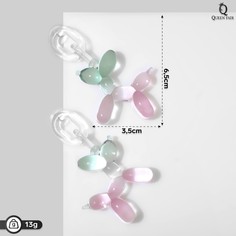 Серьги пластик Queen Fair