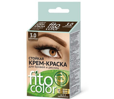 Стойкая крем-краска для бровей и ресниц fitocolor, коричневый(2прим)2х2 мл ФИТОкосметик