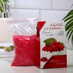 Соль с пеной для ванн frutti in crema малина в сливках, 500 г No Brand