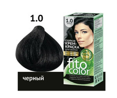 Стойкая крем-краска для волос тон черный 115 мл ФИТОкосметик