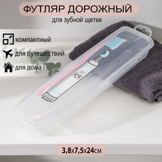 Футляр для зубной щетки и пасты доляна No Brand