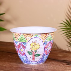 Горшок цветочный 18х18х13 см, пластик No Brand
