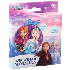 Алмазная мозаика на подвеске холодное сердце, емкость, стержень Disney