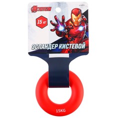 Эспандер кистевой, нагрузка 15 кг, цвет красный Marvel