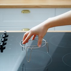 Подставка из нержавеющей стали для водяной бани, d=16 см No Brand
