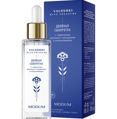 Valoshki. blue treasure двойная сыворотка с гидролатом василька 30г Modum