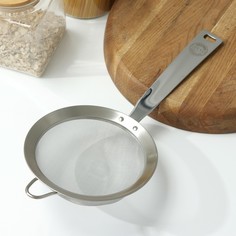 Сито с ручкой доляна zero, d=15 см, нержавеющая сталь